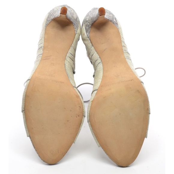 Loeffler Randall Lottie Snake Back Zip Pumps 10 B - Picture 5 of 6